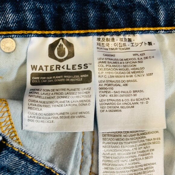 Levis 514 Mens Straight Fit Size 36x34 Blue Medium Wash Stretch Everyday Work - Picture 11 of 14